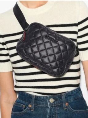 MZ Wallace Limited Edition Quilted Black Waist Bag, NWT SOLD OUT